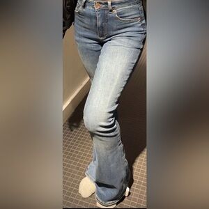 Garage Light Blue Flare Jeans